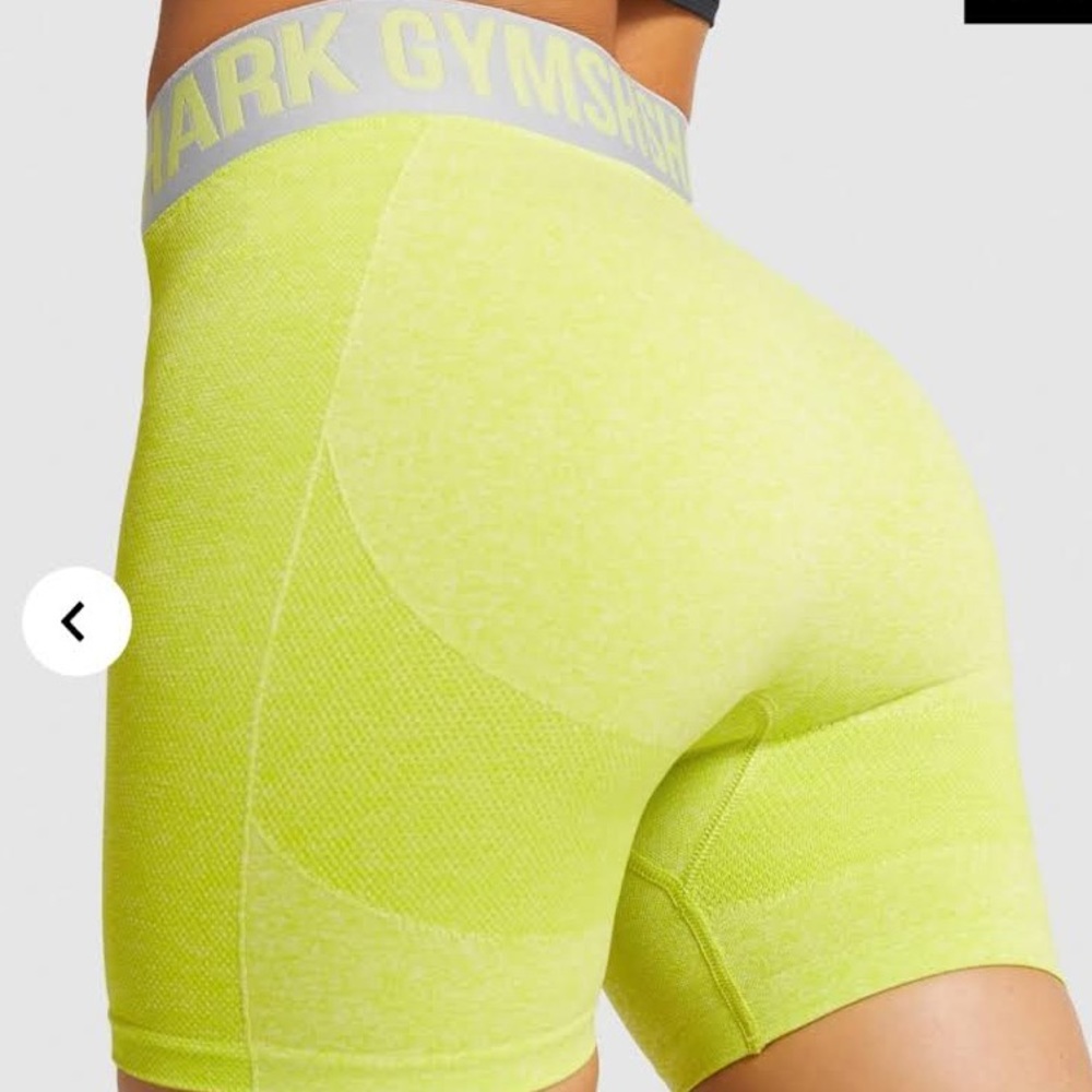 NWOT Lime Green Marl Gymshark Flex Shorts